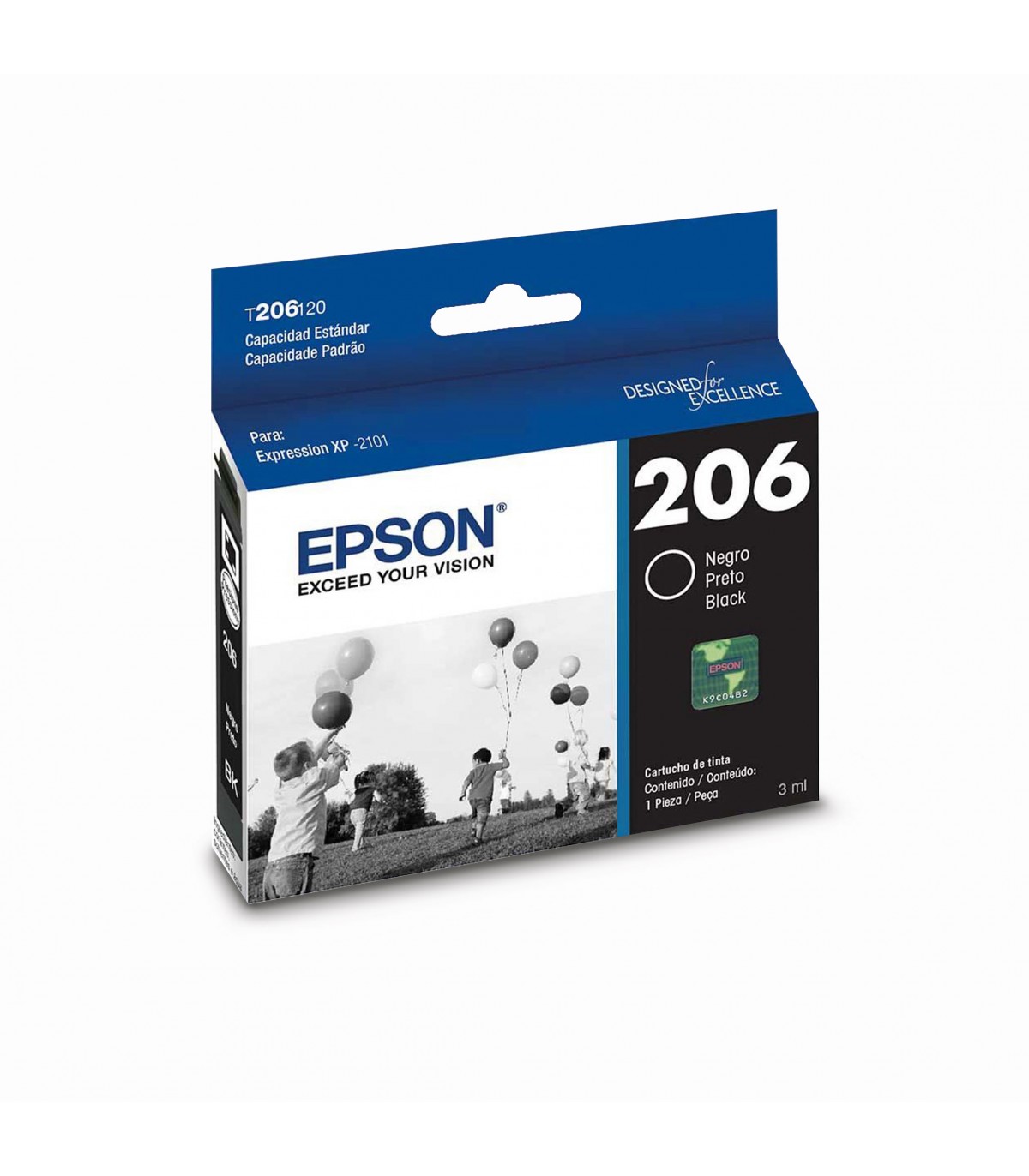 Epson 206 Black Ink Cartidge Xpressin XP-2101