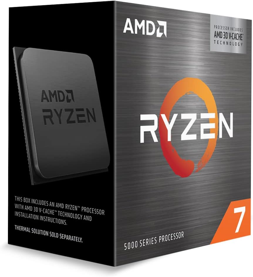 Procesador AMD Ryzen 7 5700X3D/ Sin cooler